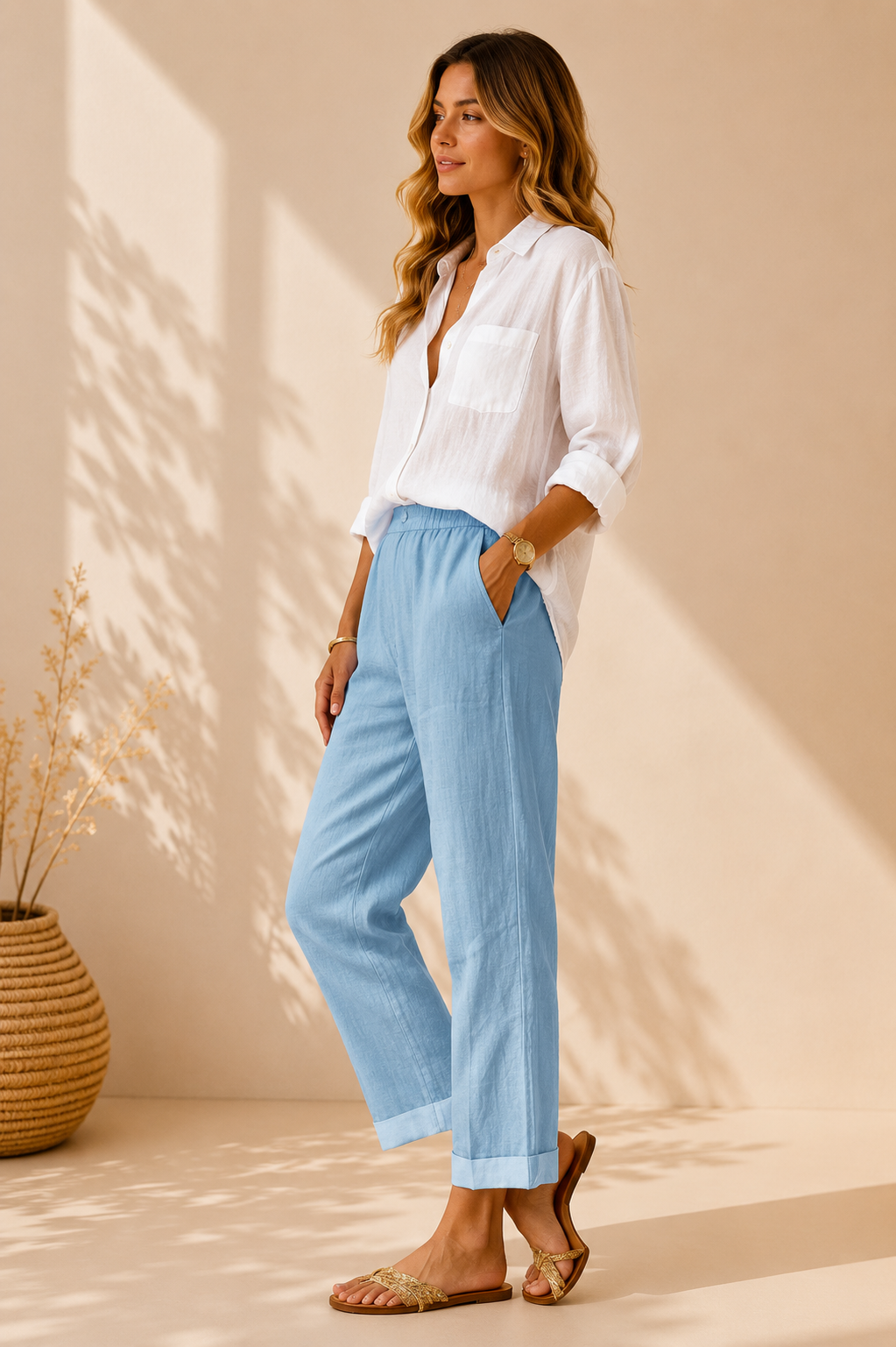 EVA | PANTALONES LINO PARA VERANO