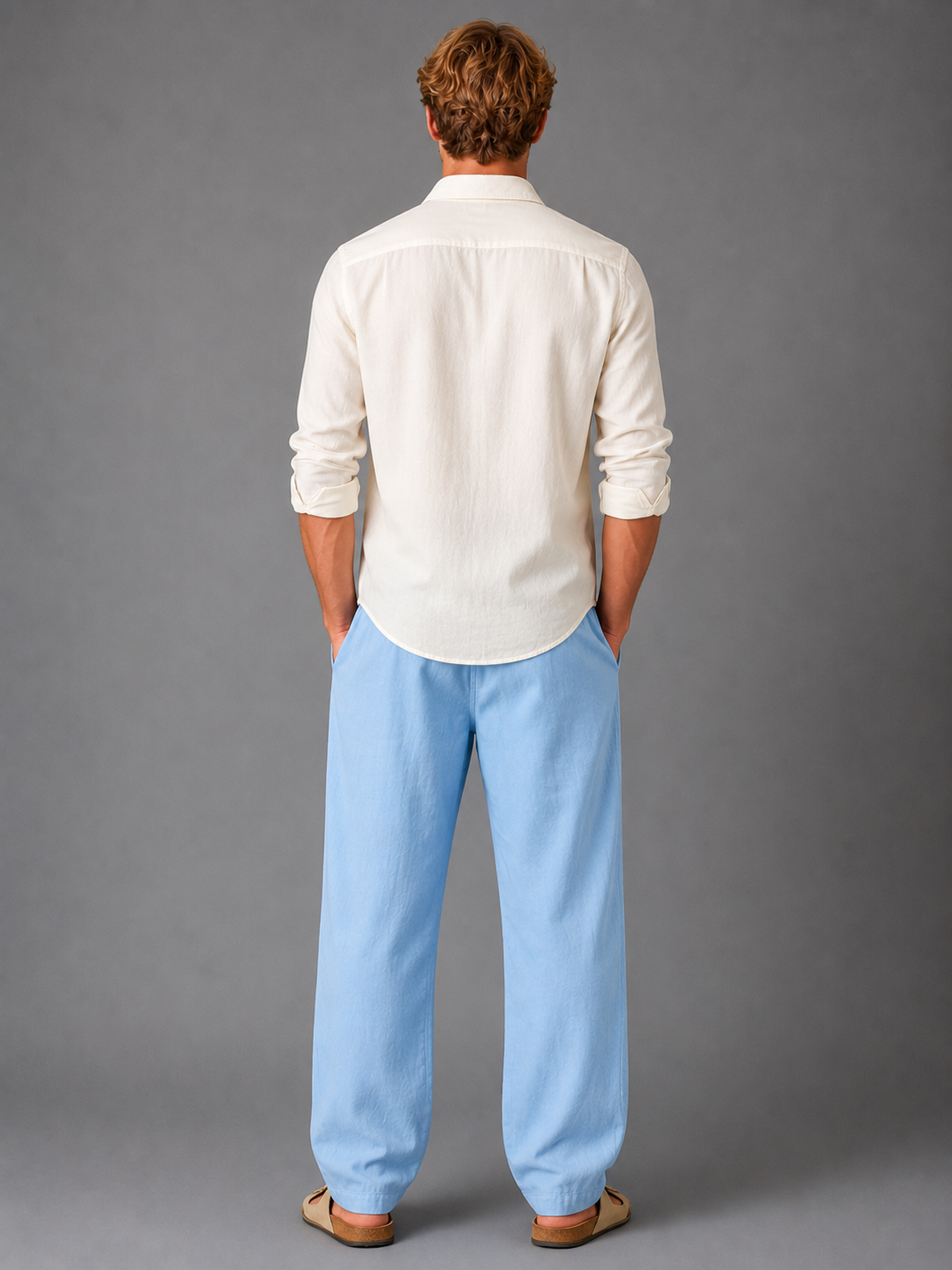 JOSÉ | PANTALONES DE LINO CON CORDÓN