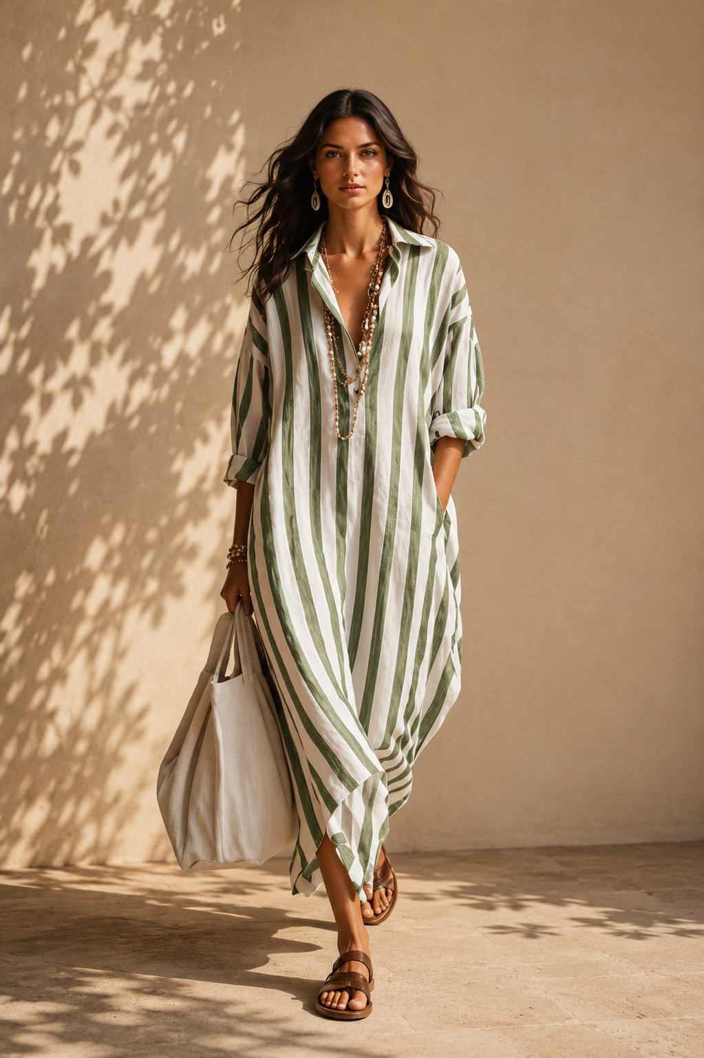 PEPA | VESTIDO CAMISERO LARGO
