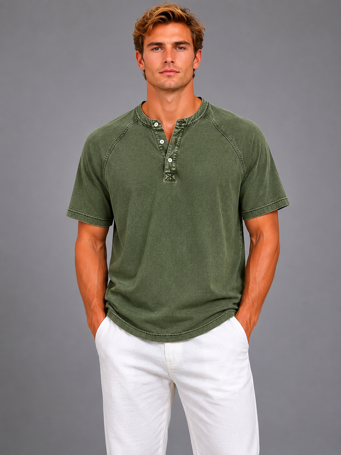 PEDRO | CAMISA VINTAGE DE HOMBRE CON BOTONES