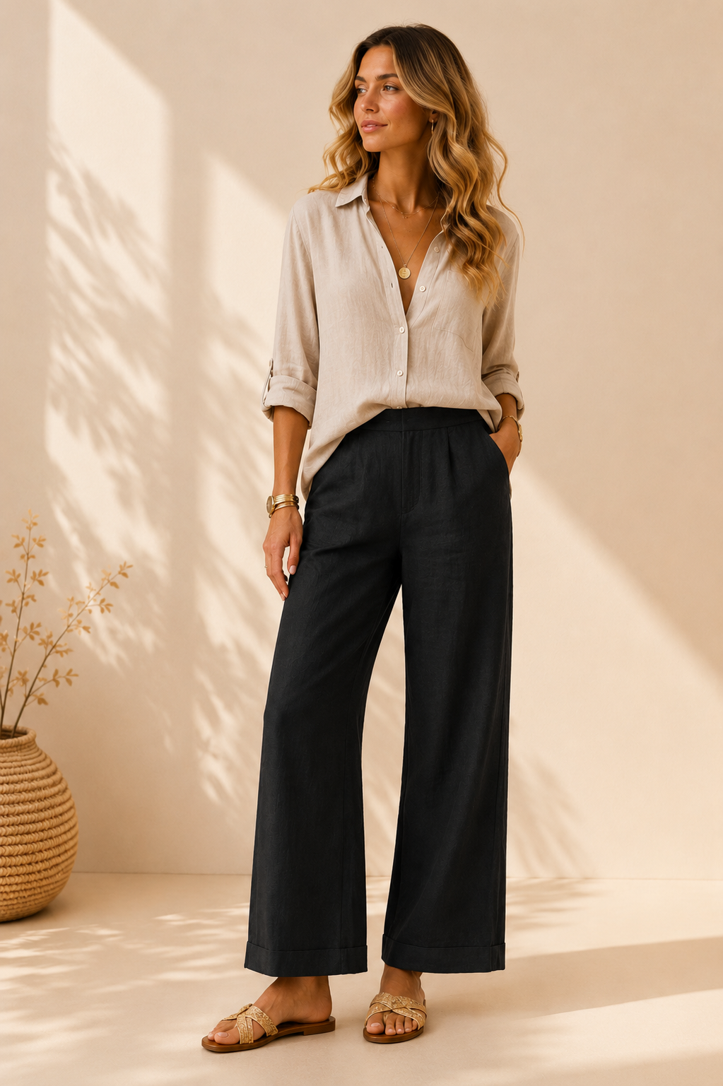 EVA | PANTALONES LINO PARA VERANO