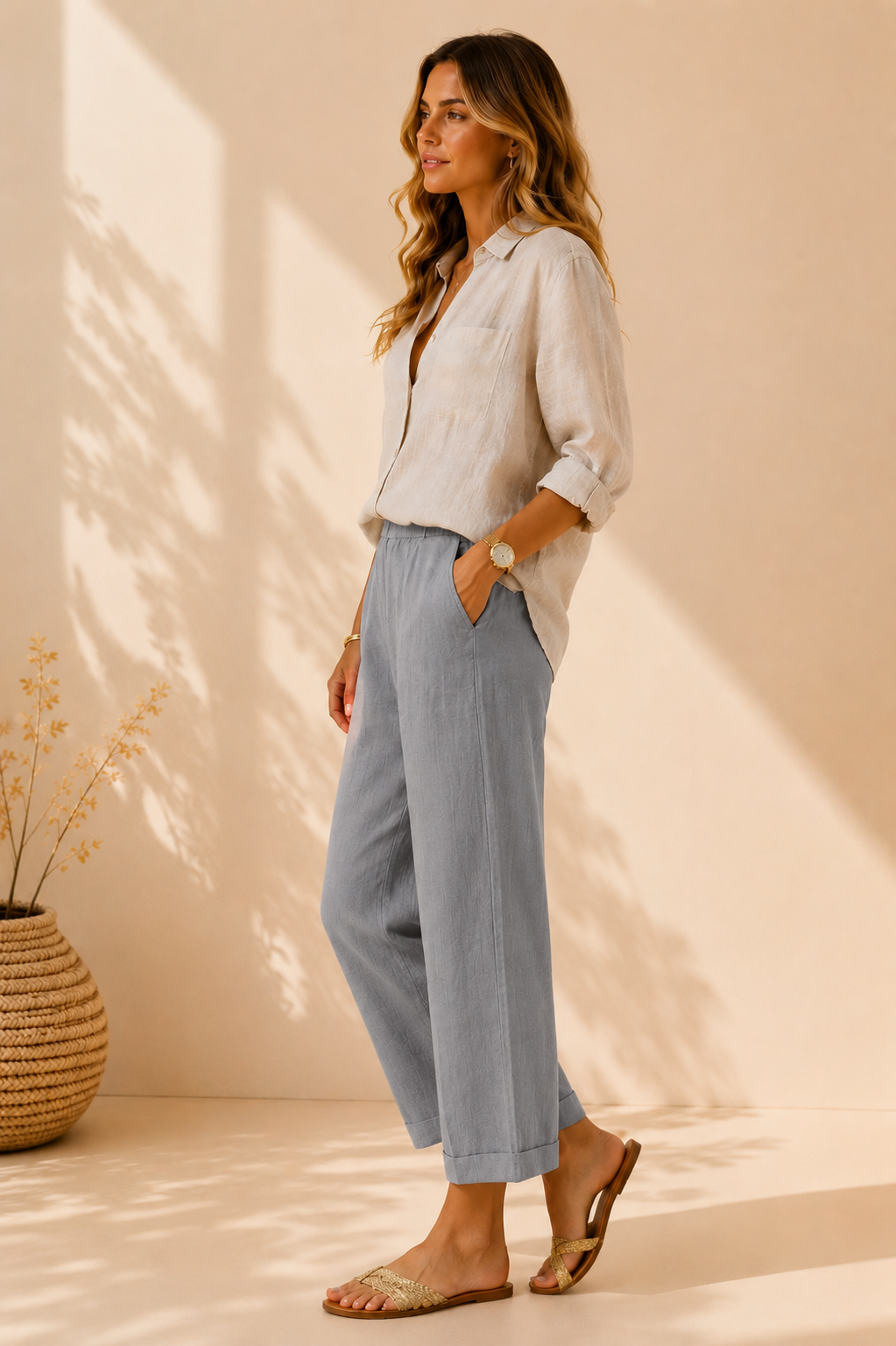 EVA | PANTALONES LINO PARA VERANO
