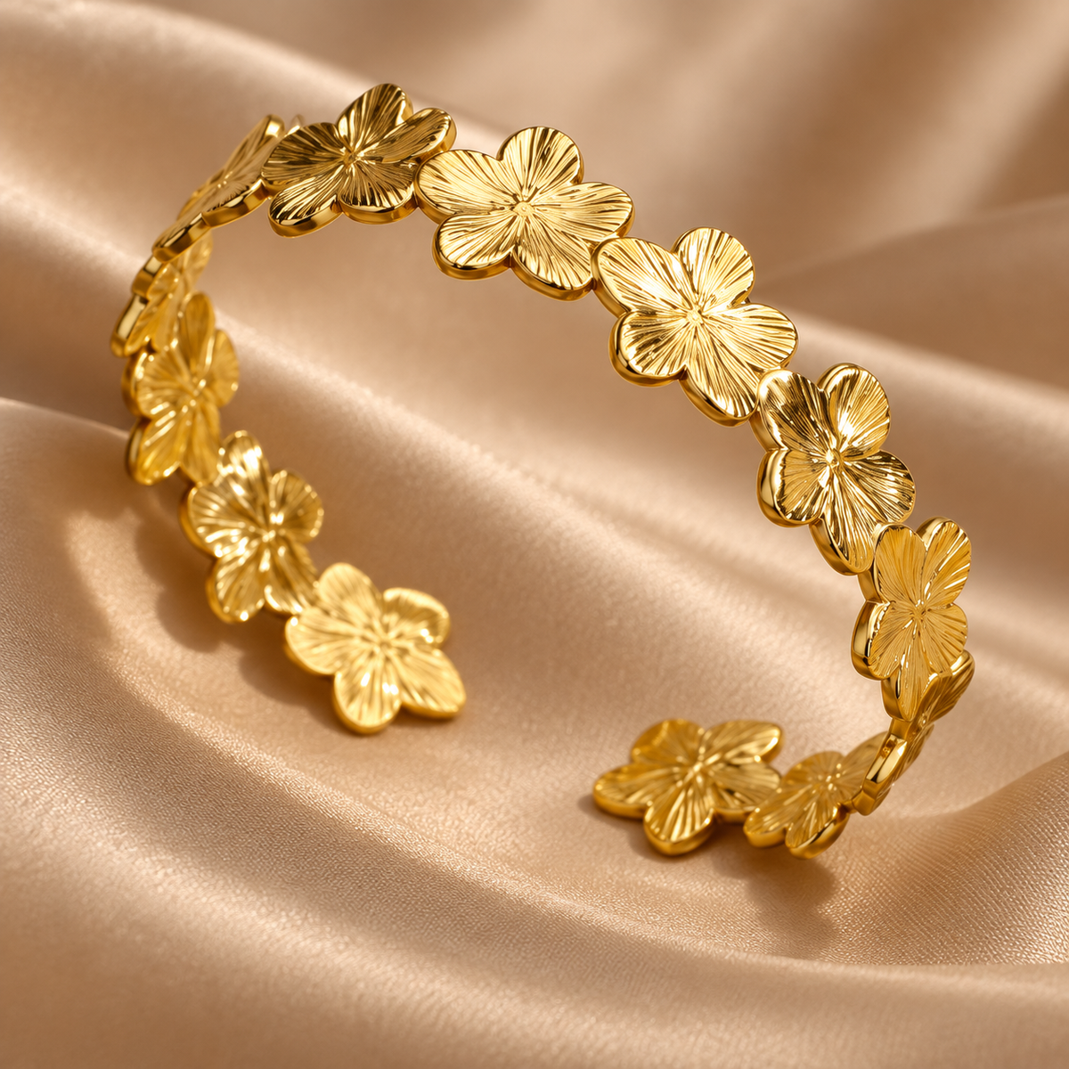 FLORA | BRAZALETES DORADOS