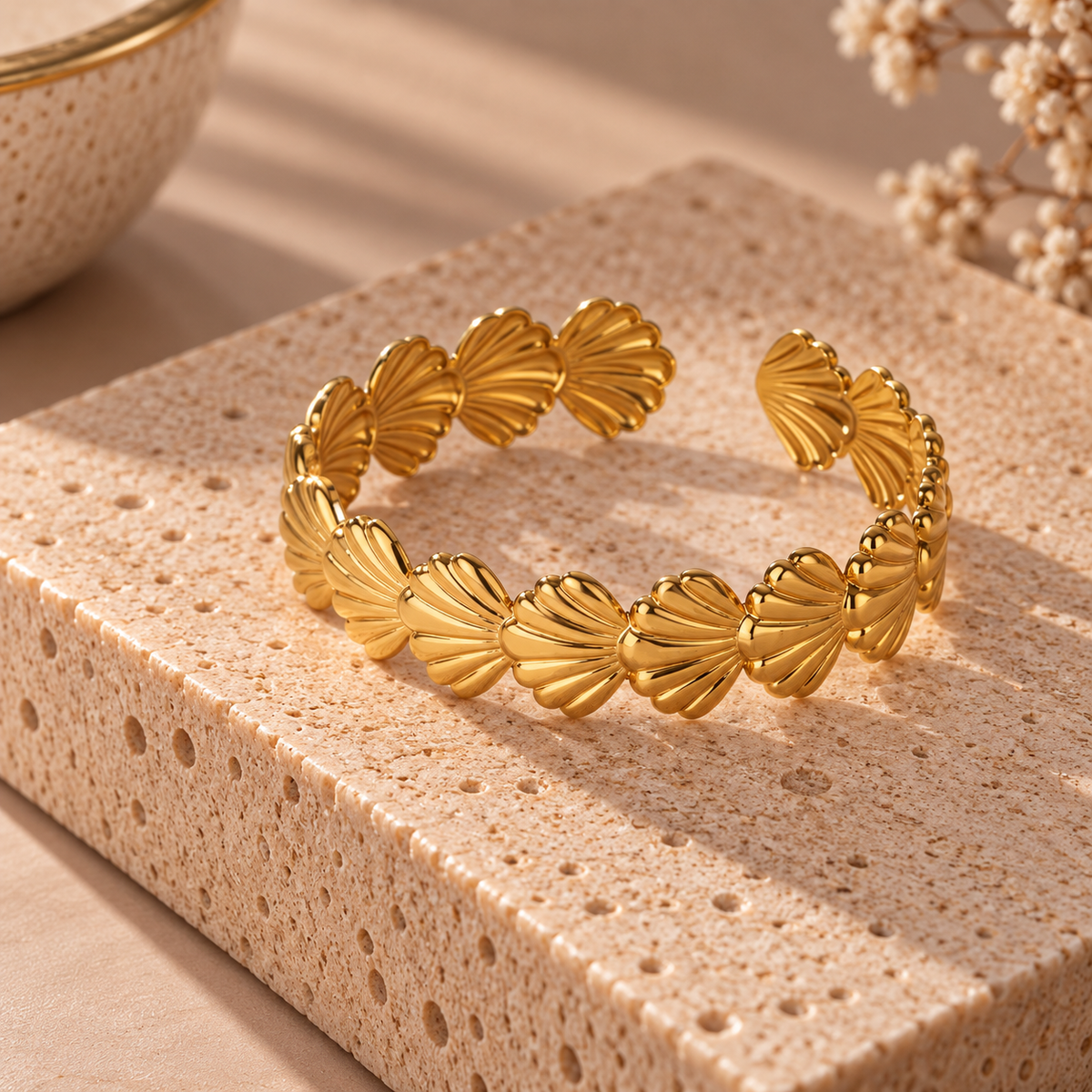 FLORA | BRAZALETES DORADOS
