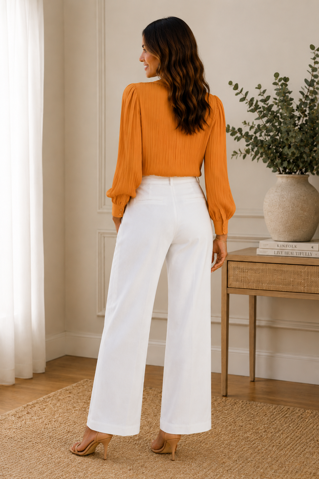 VERA | BLUSA ELEGANTE DE VERANO CON ENCAJE CALADO