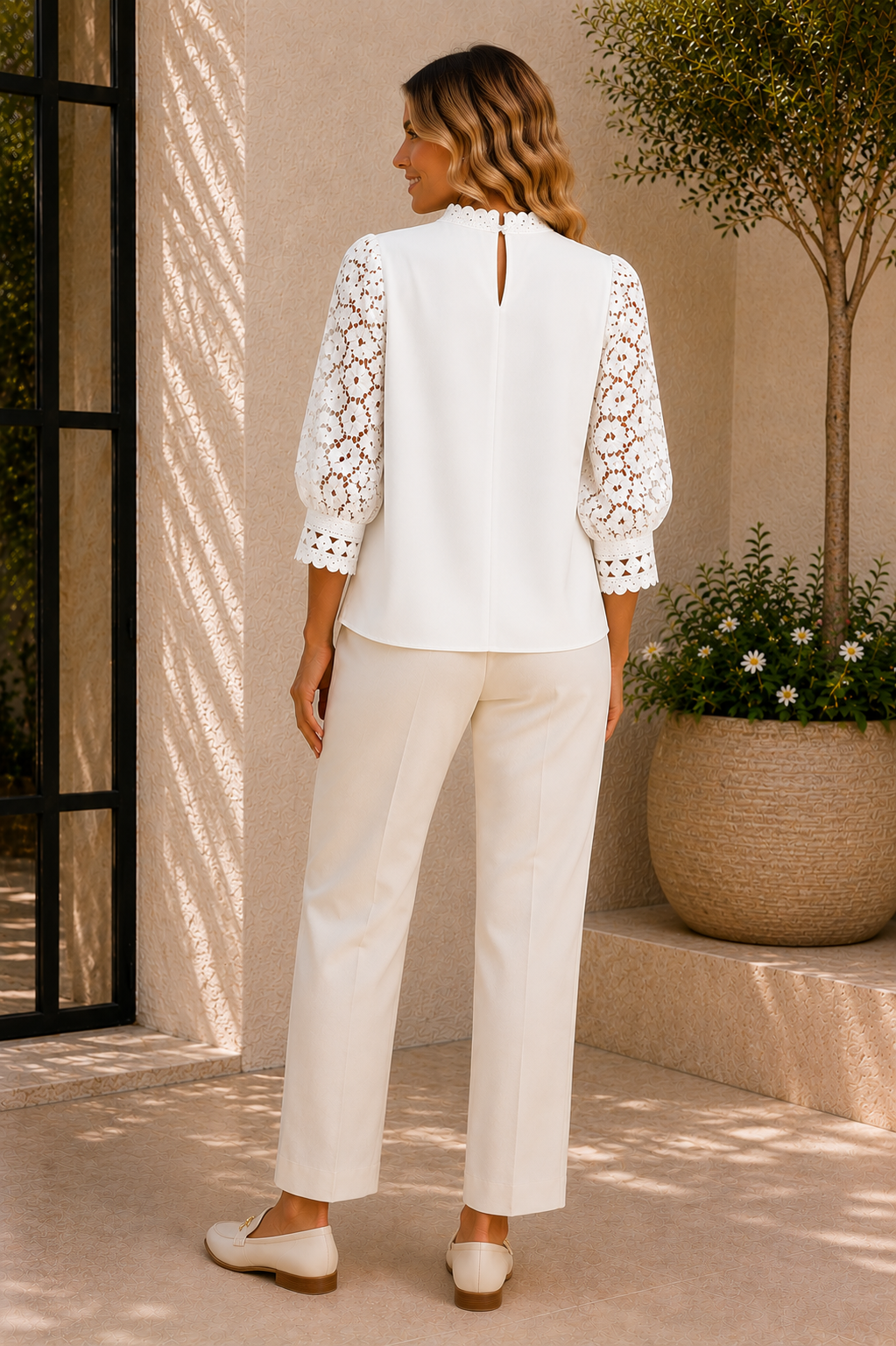 AMELIA | BLUSA ELEGANTE DE ENCAJE