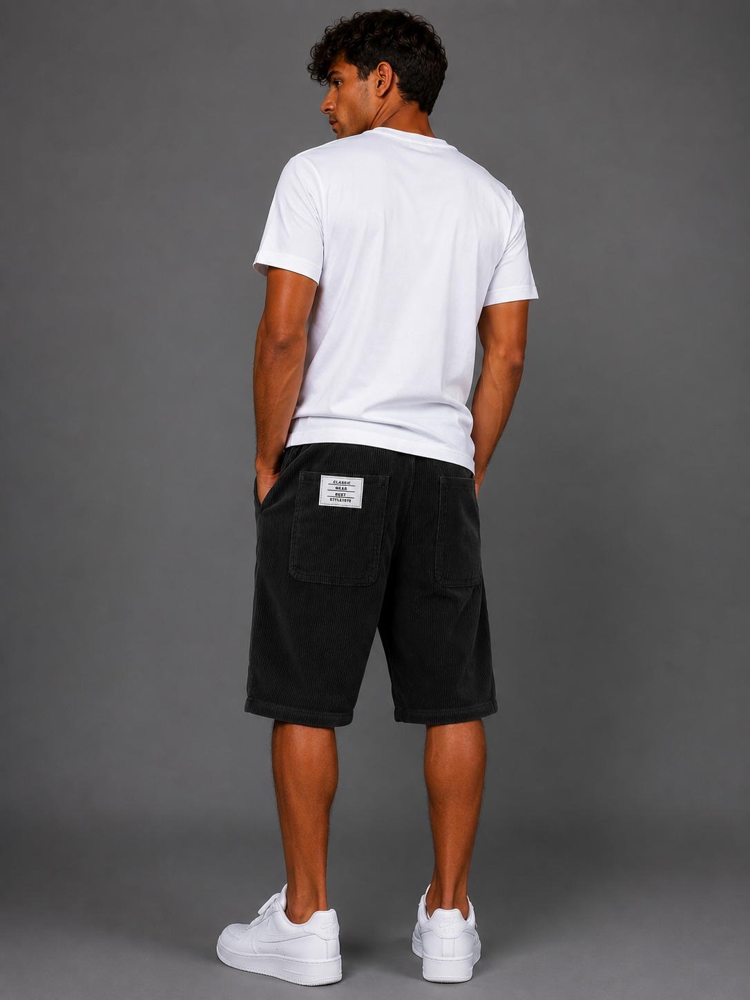 DENIS | PANTALONES CORTOS DE TERCIOPELO ELEGANTES