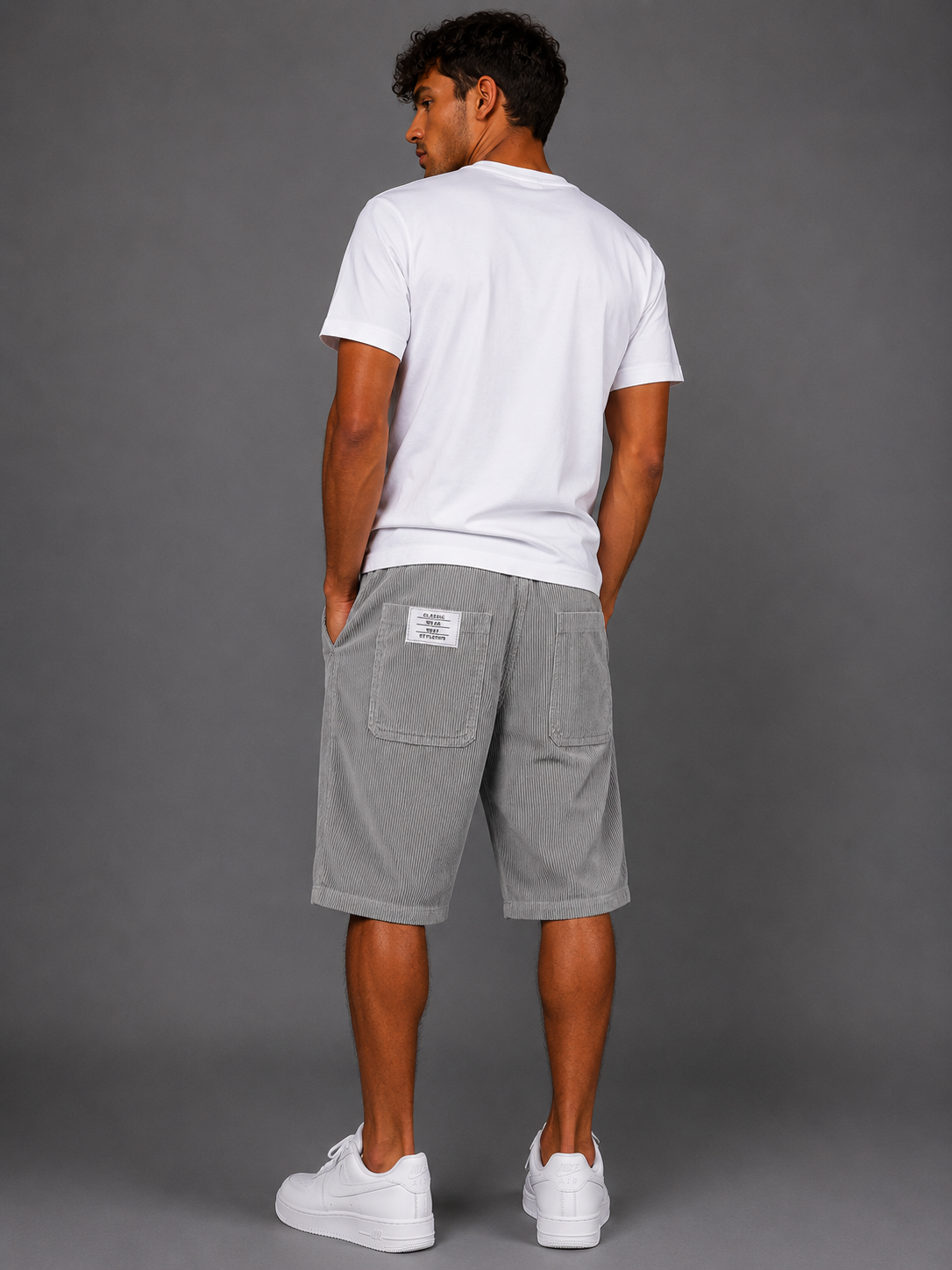 DENIS | PANTALONES CORTOS DE TERCIOPELO ELEGANTES