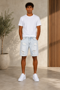 LIAM | PANTALON CORTO VAQUERO RACADO