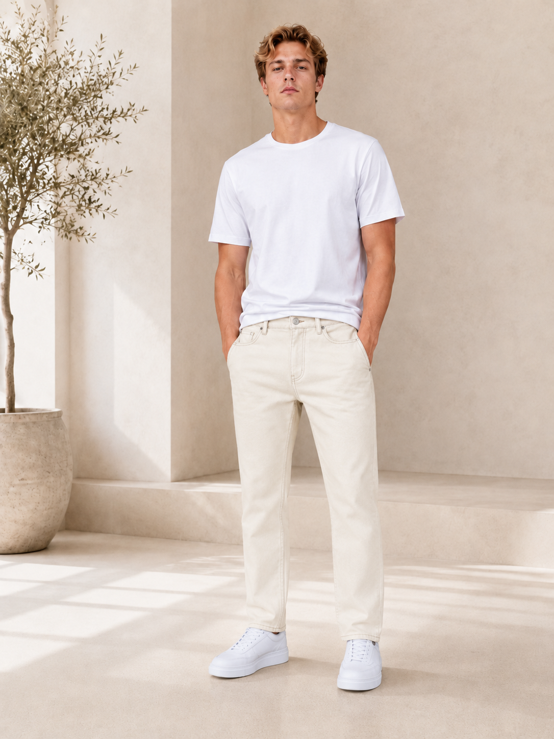 IVÁN | PANTALON LARGO DE PIERNA RECTA