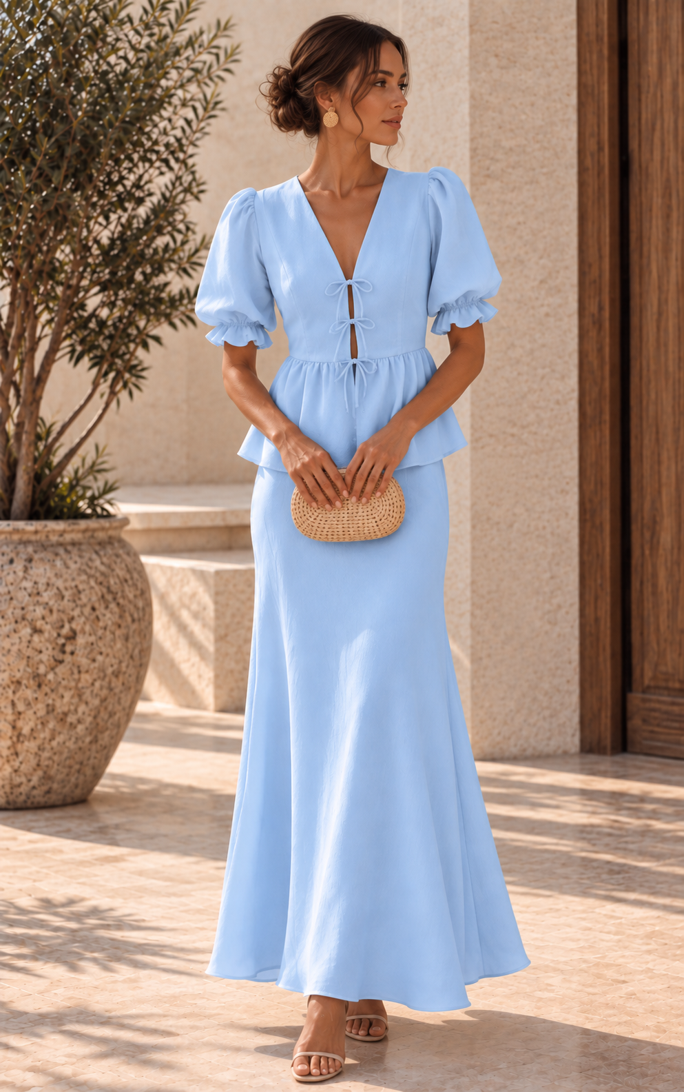 MARTINA | CONJUNTO CON CUELLO EN V