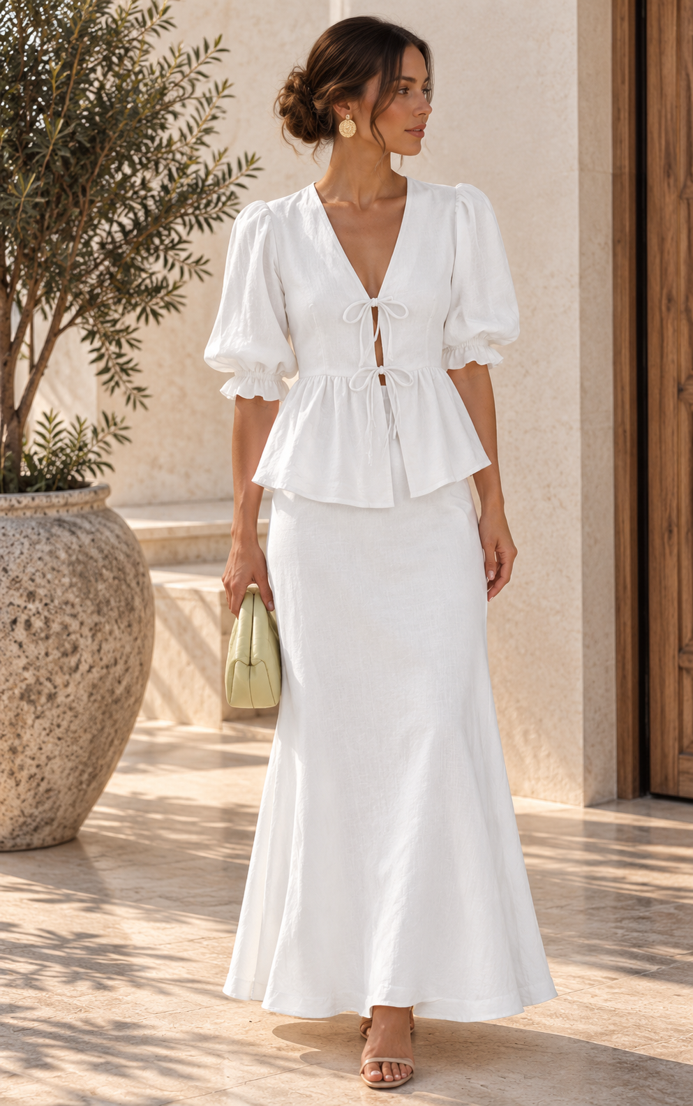 MARTINA | CONJUNTO CON CUELLO EN V