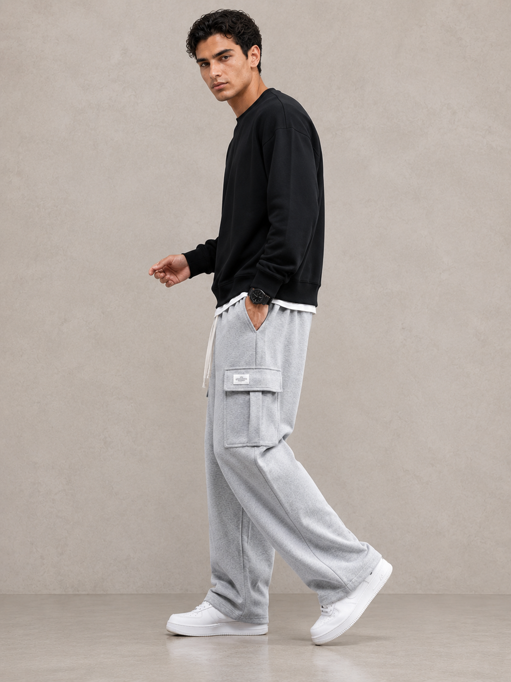 LUIS | PANTALONES CARGO DE FORRO POLAR