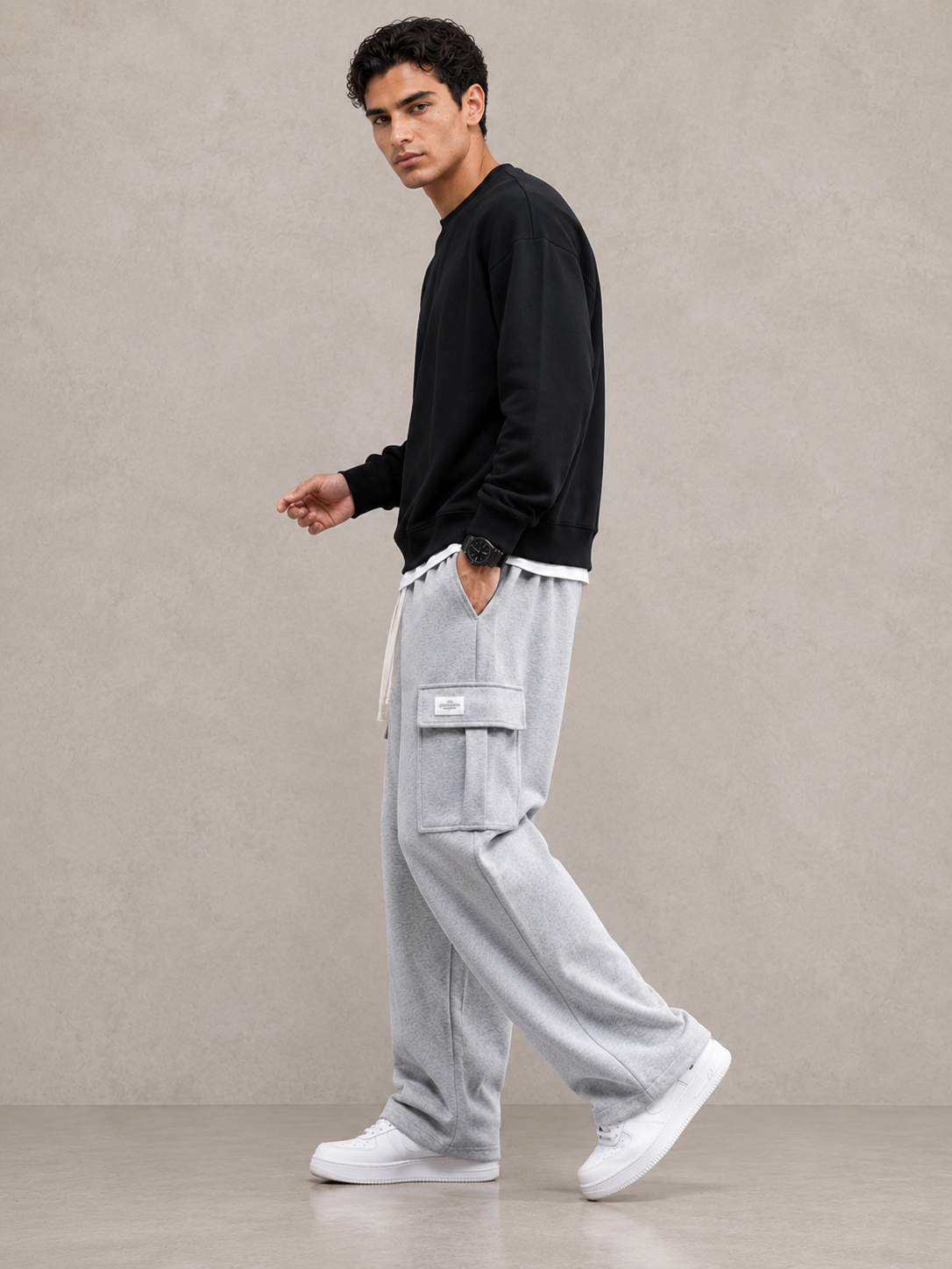 LUIS | PANTALONES CARGO DE FORRO POLAR
