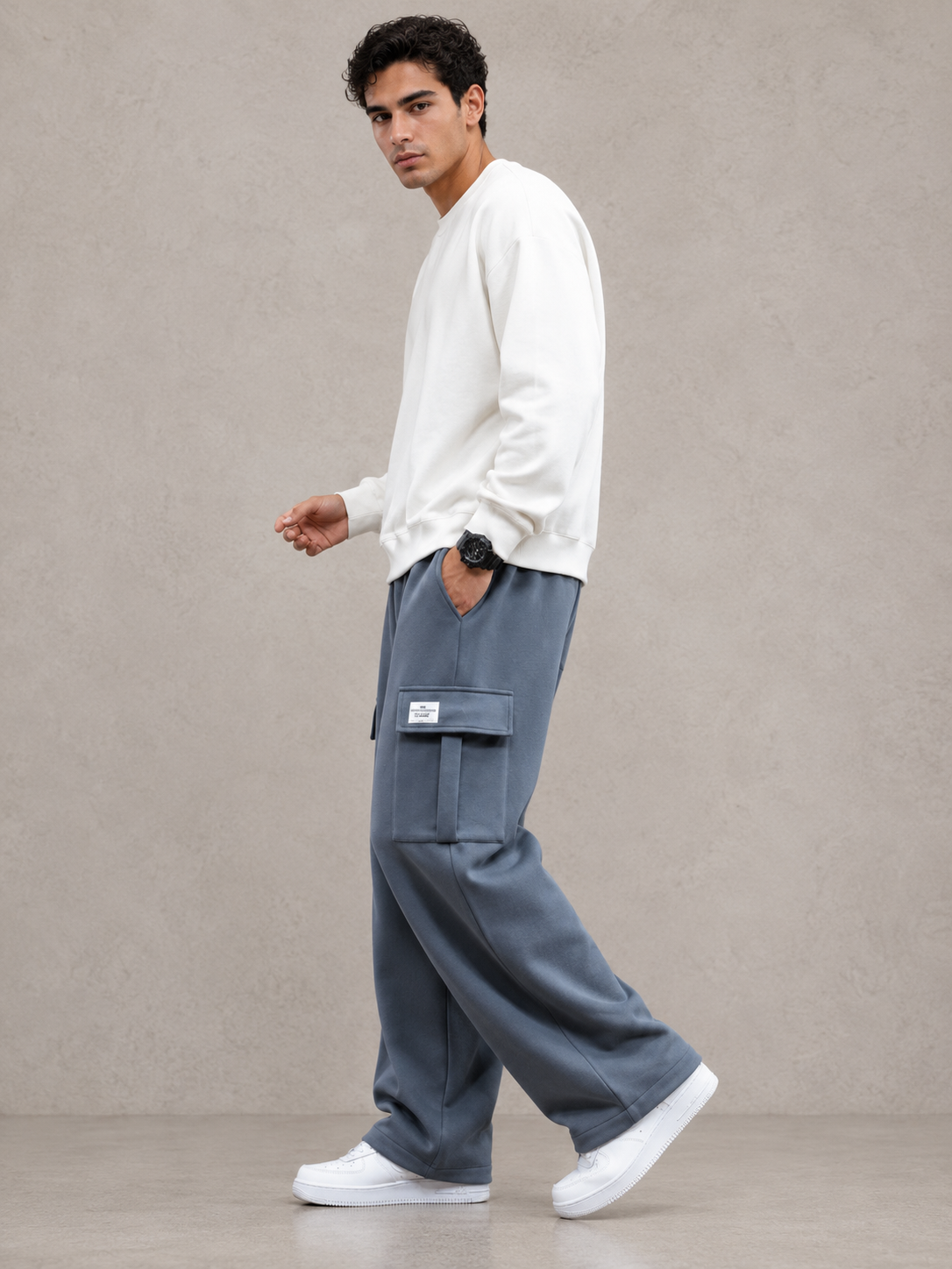 LUIS | PANTALONES CARGO DE FORRO POLAR