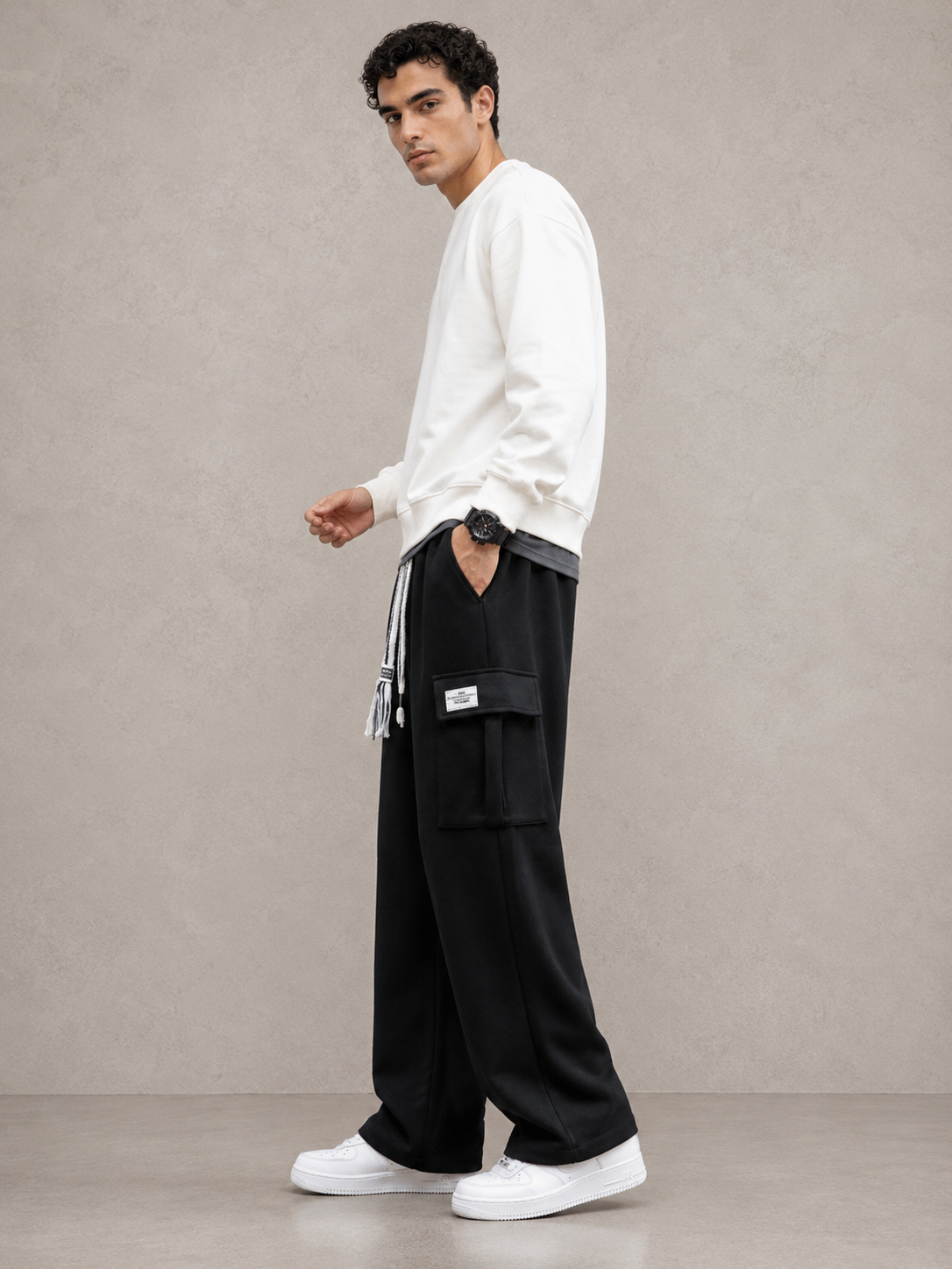 LUIS | PANTALONES CARGO DE FORRO POLAR