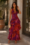 PAULA | VESTIDO DE GASA CON ESCOTE EN V