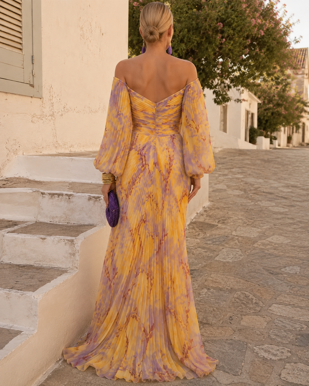 REBECA | VESTIDO AMARILLO FLOREADO