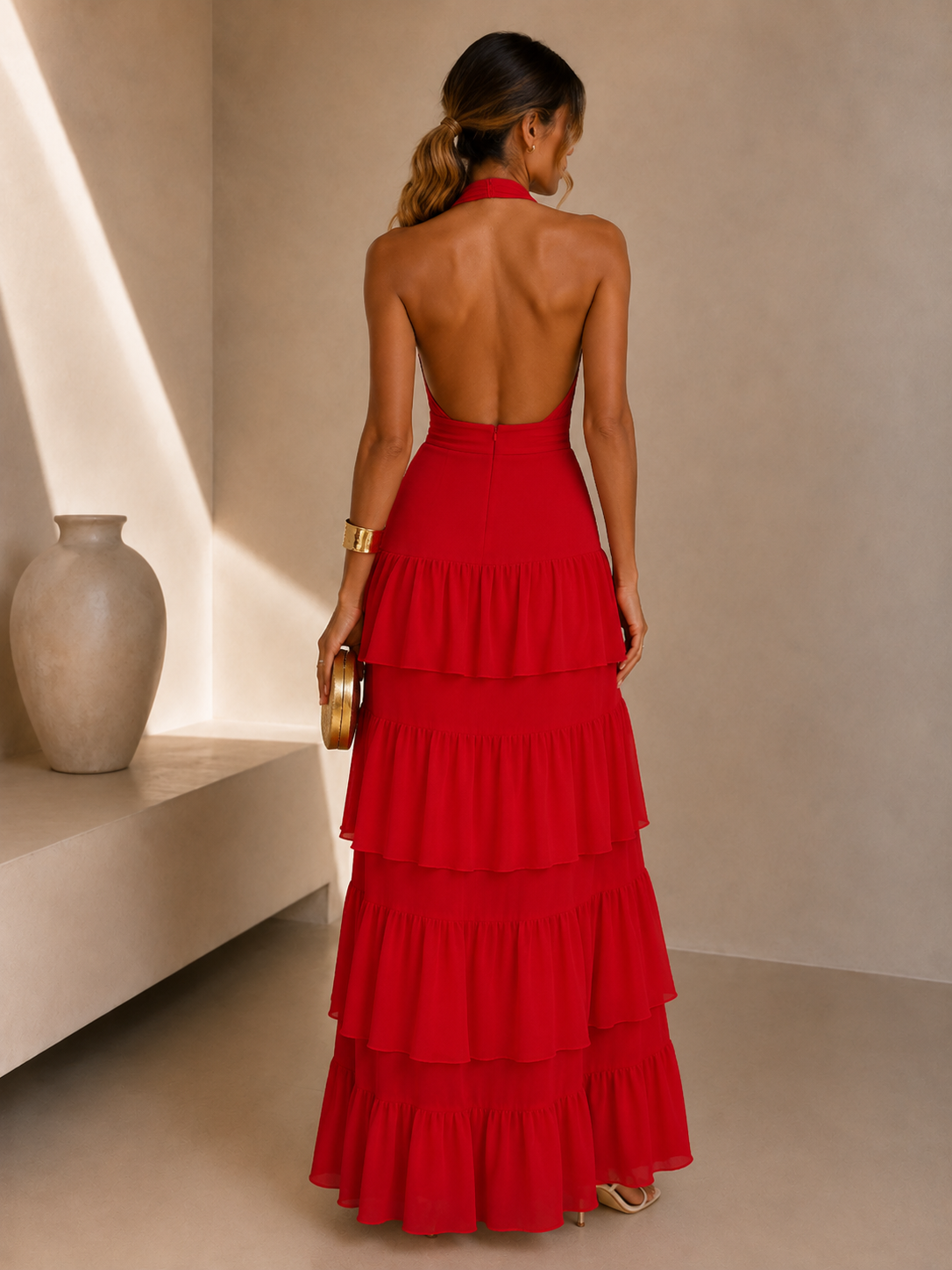 AINHOA | VESTIDO ROJO