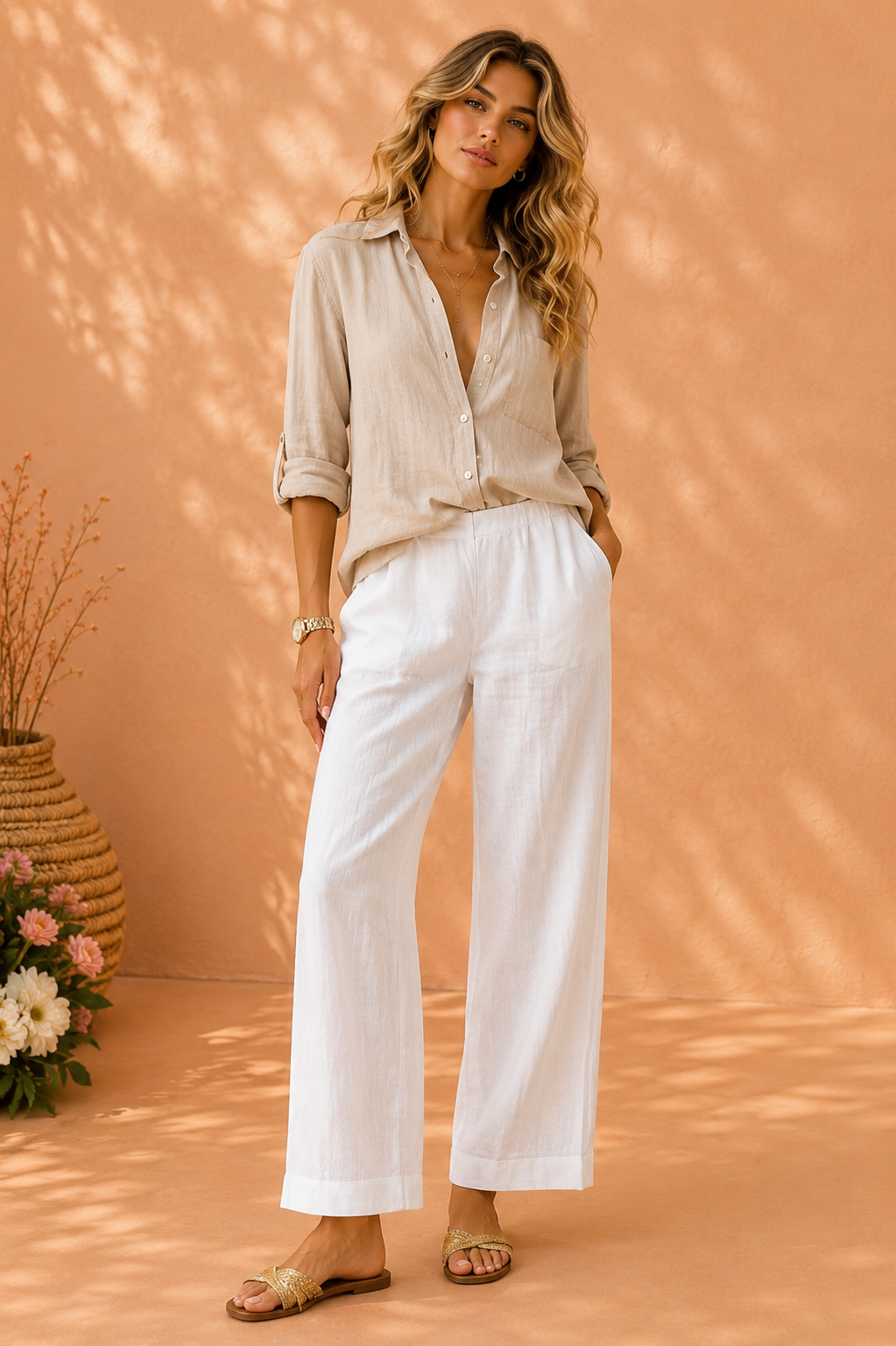 EVA | PANTALONES LINO PARA VERANO
