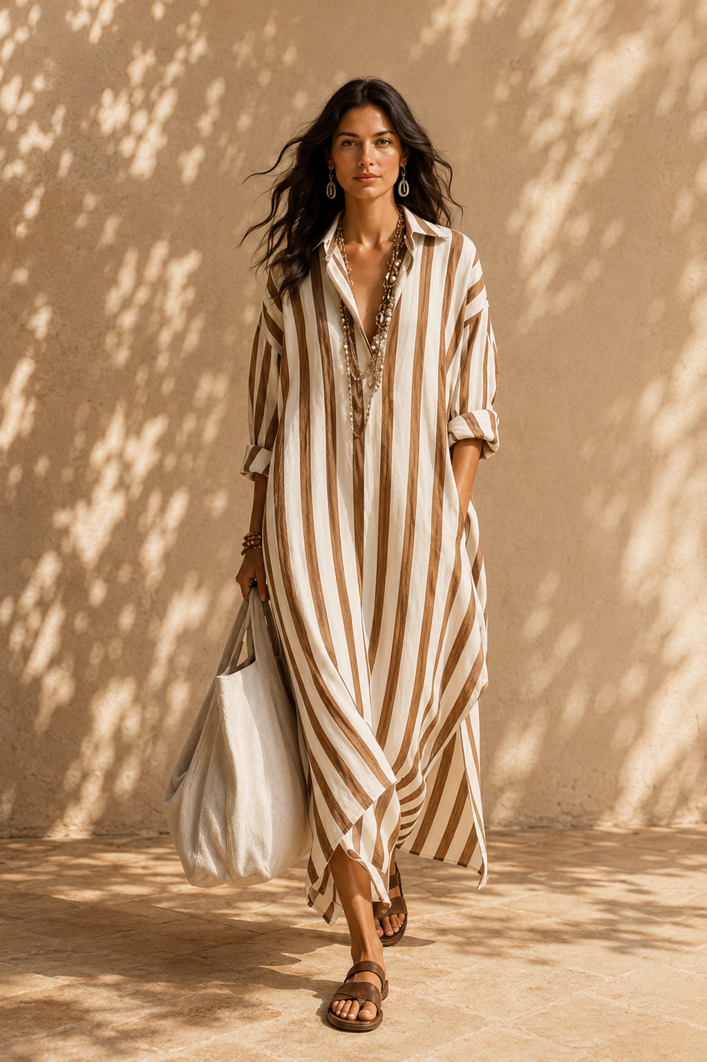 PEPA | VESTIDO CAMISERO LARGO