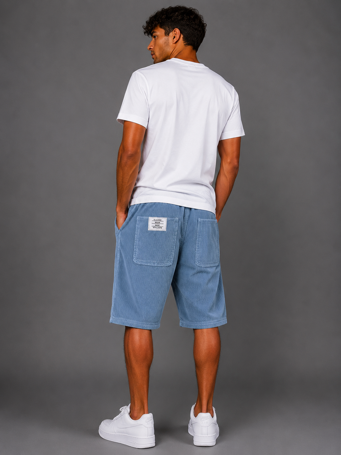 DENIS | PANTALONES CORTOS DE TERCIOPELO ELEGANTES