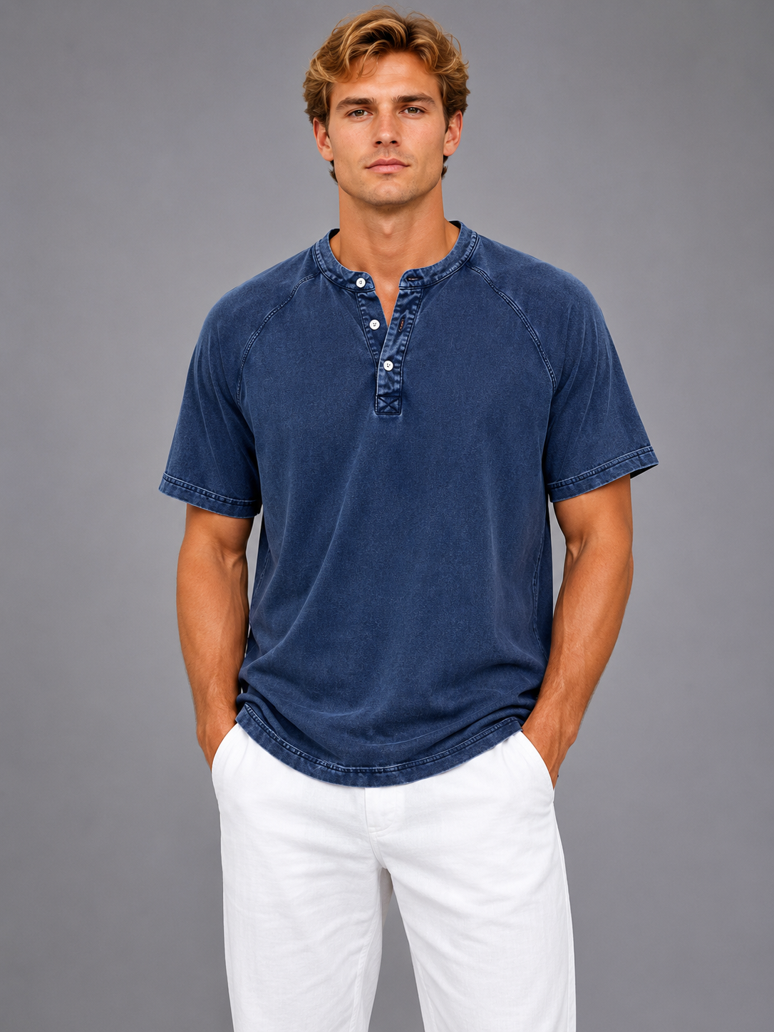 PEDRO | CAMISA VINTAGE DE HOMBRE CON BOTONES