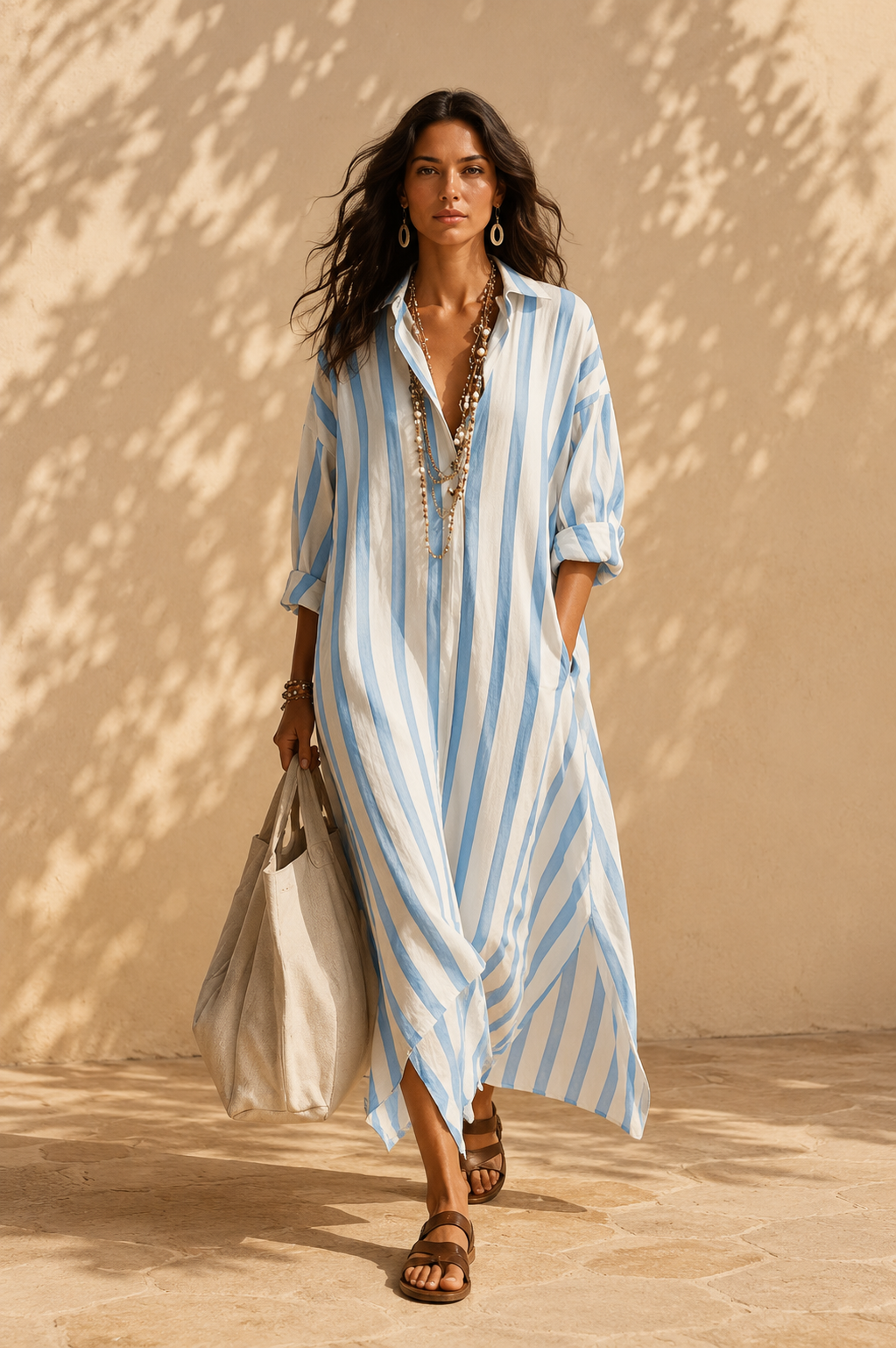 PEPA | VESTIDO CAMISERO LARGO
