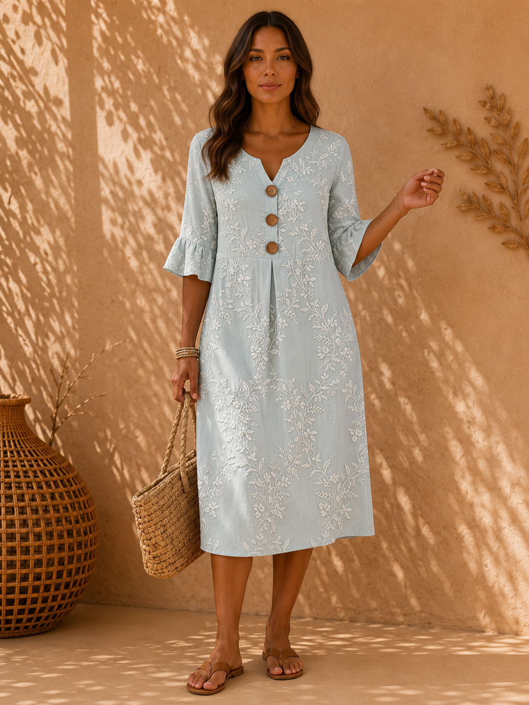 MARISOL | VESTIDO INFORMAL DE MUJER CON ESTAMPADO FLORAL