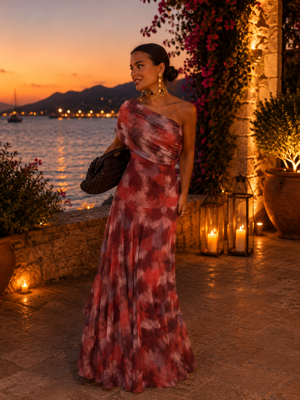CAMILA | ELEGANTE VESTIDO LARGO DE MALLA
