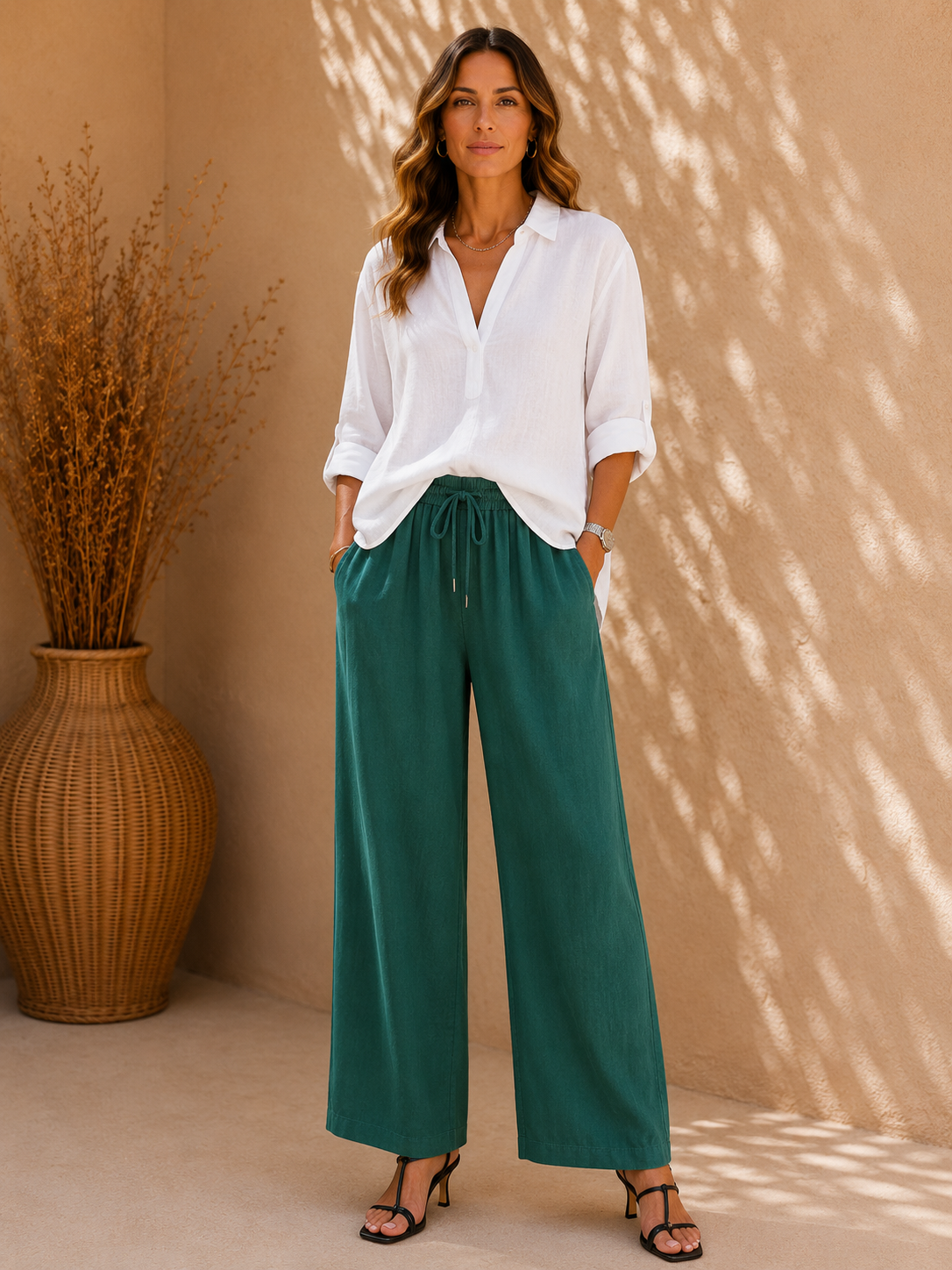 CHIARA | PANTALONES DE LINO RELAJADADOS