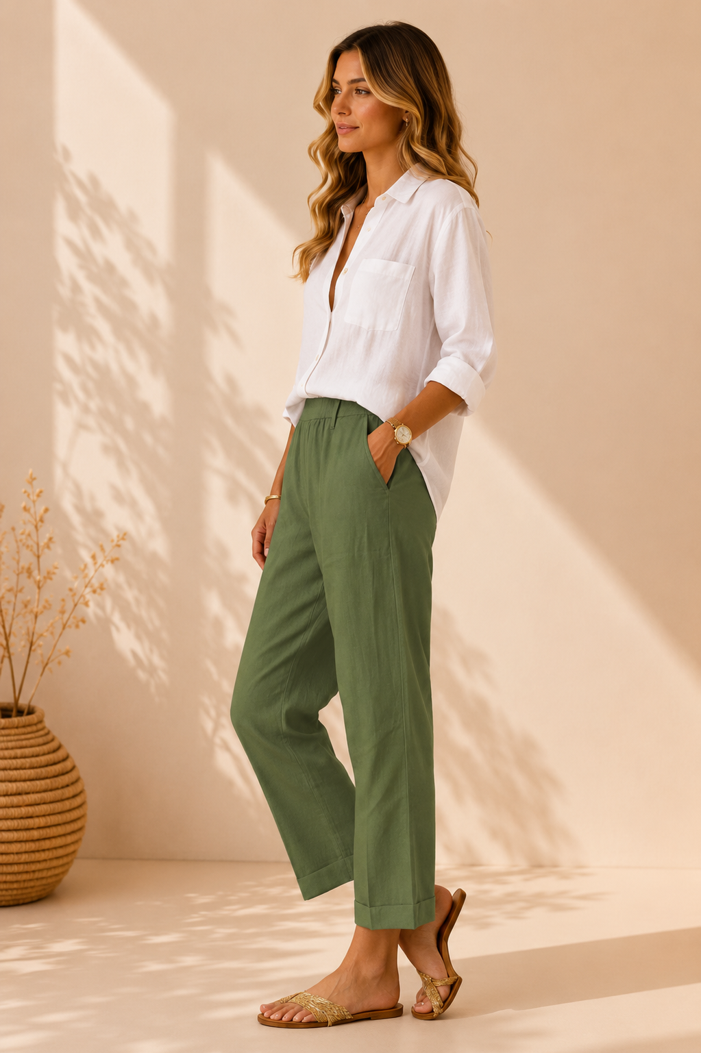 EVA | PANTALONES LINO PARA VERANO