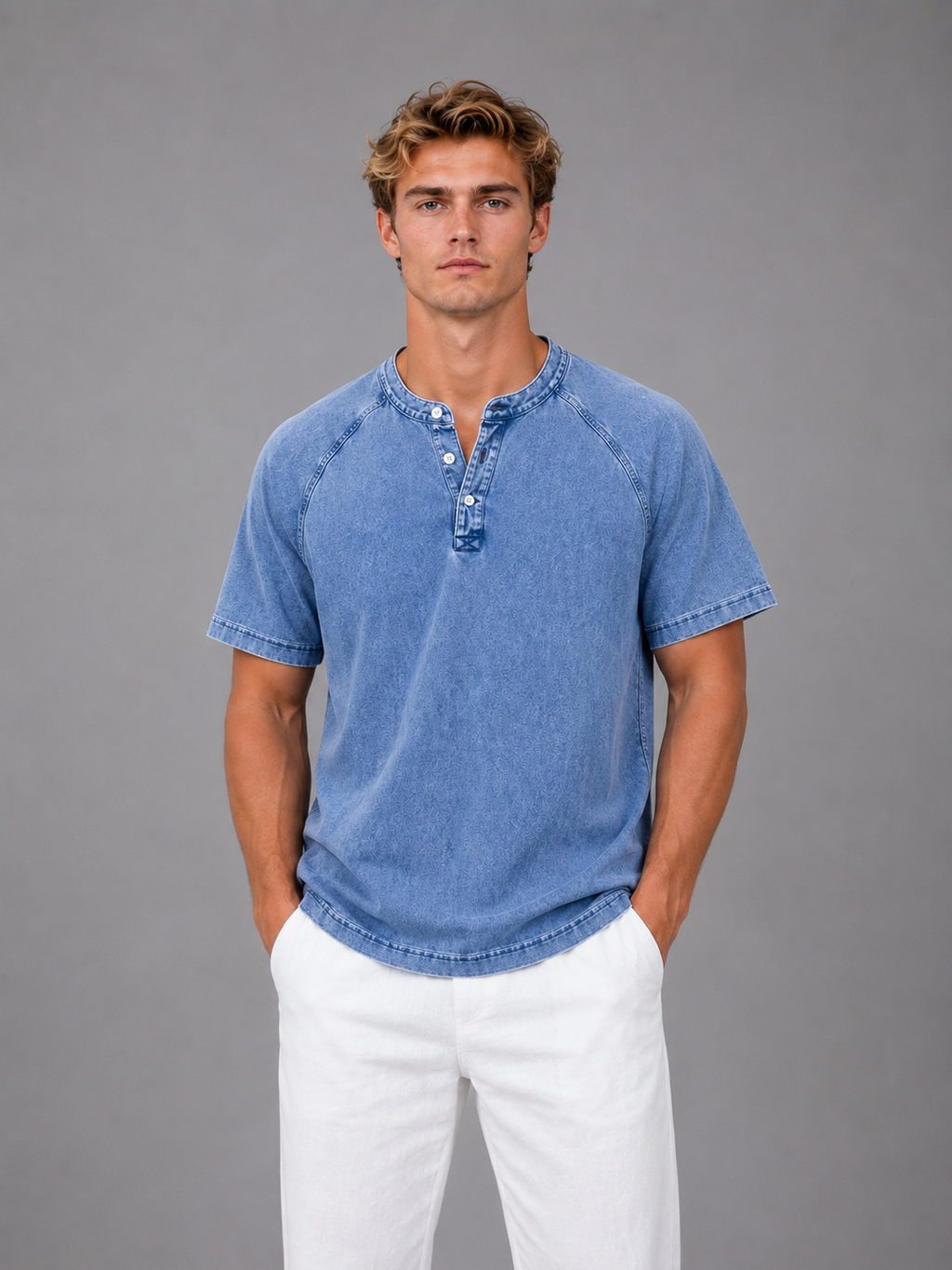 PEDRO | CAMISA VINTAGE DE HOMBRE CON BOTONES