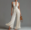 NATALIA | MONO ELEGANTE DE GASA SIN MANGAS